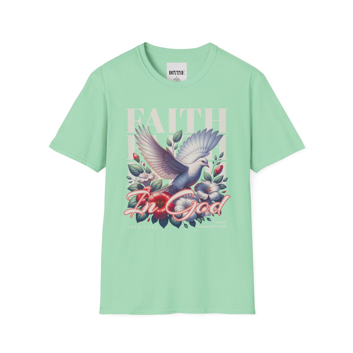 Faith-Inspired Dove Unisex Softstyle T-Shirt