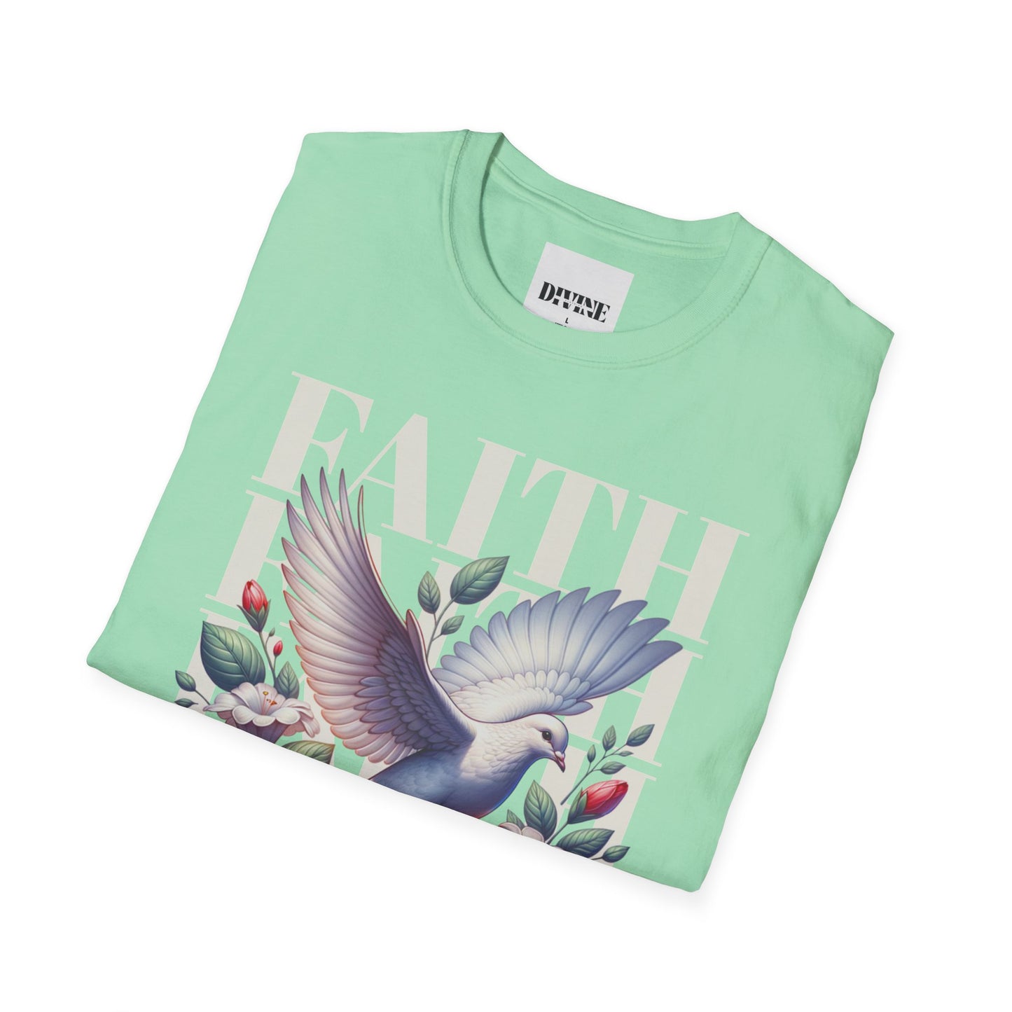 Faith-Inspired Dove Unisex Softstyle T-Shirt