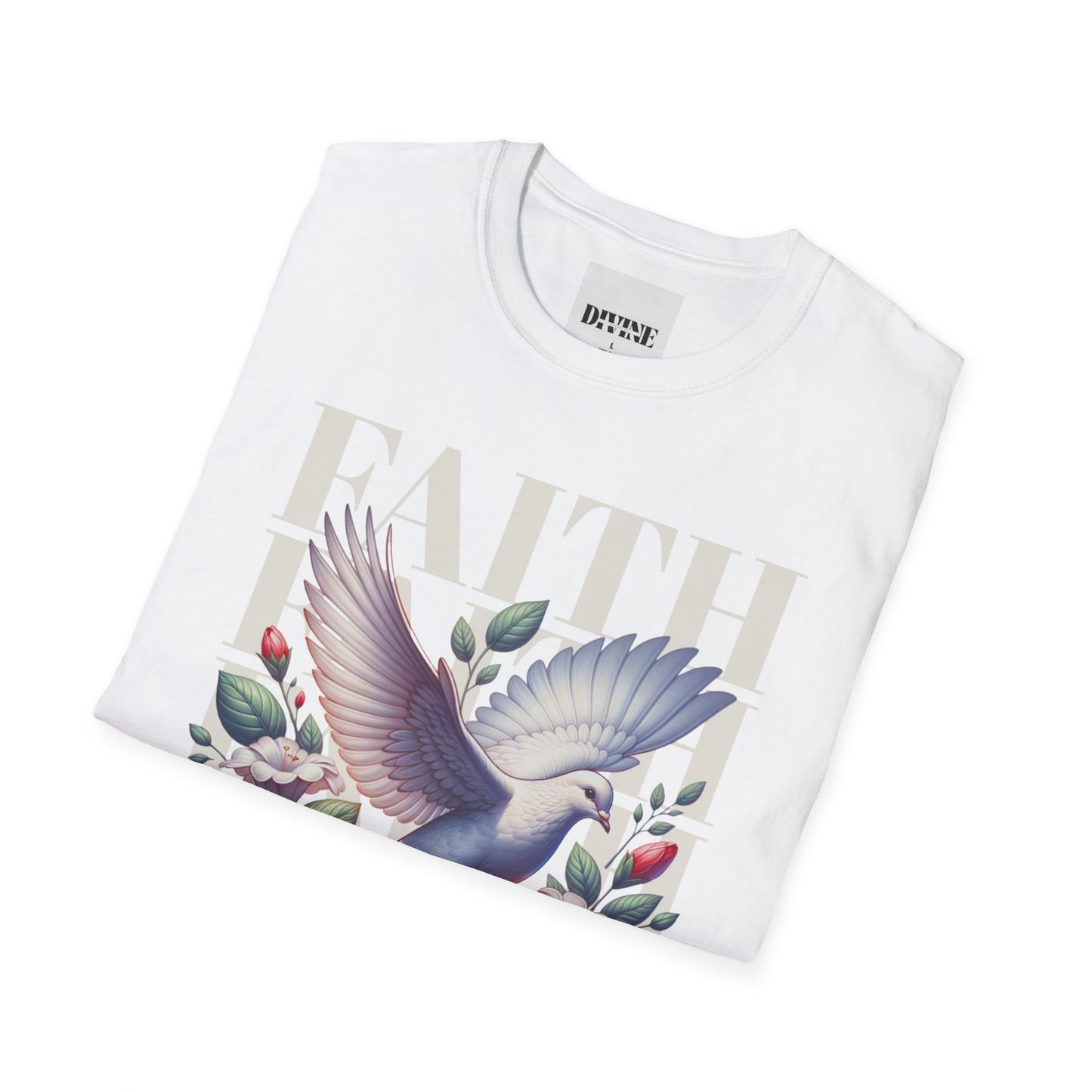 Faith-Inspired Dove Unisex Softstyle T-Shirt